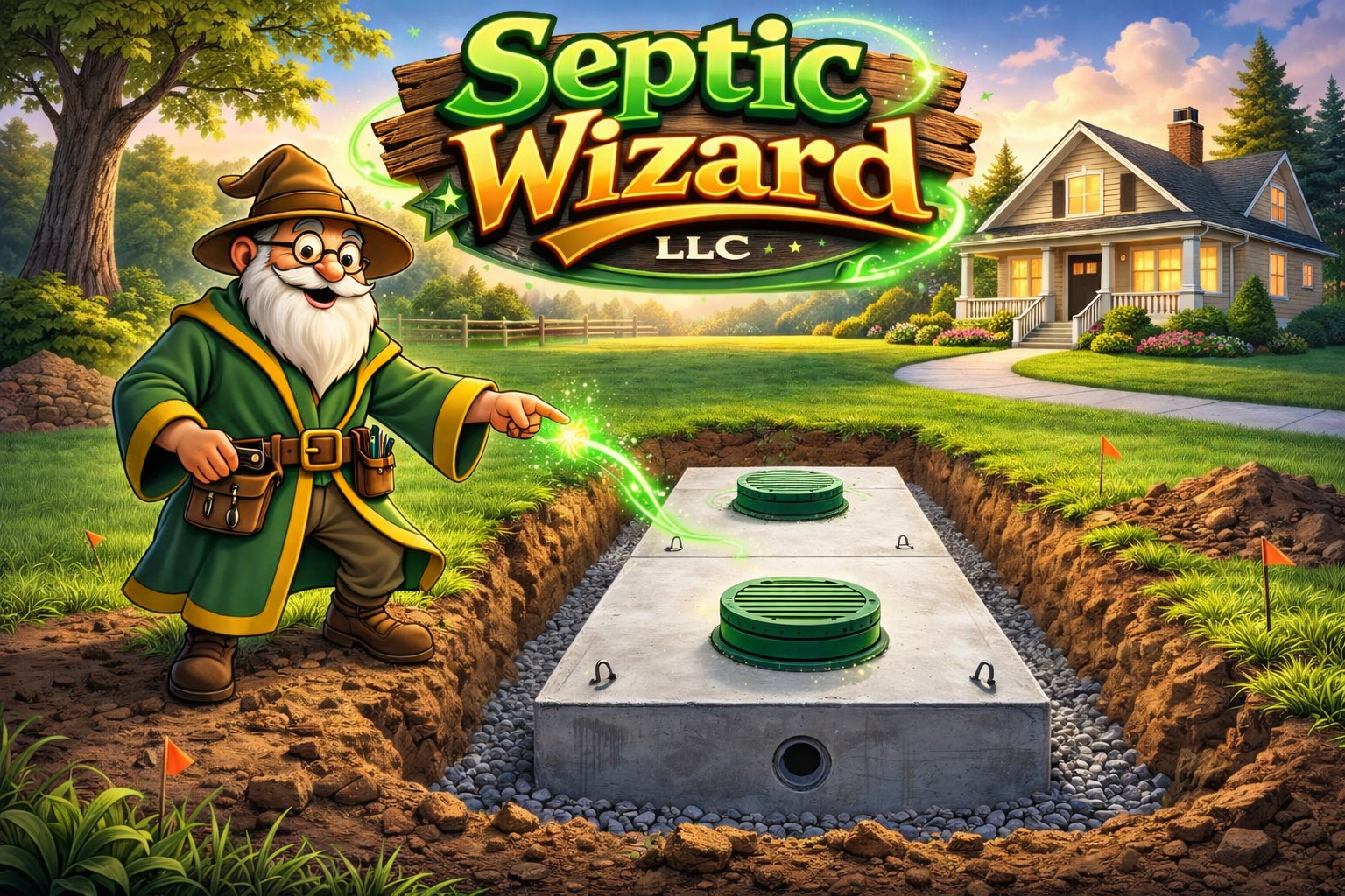 Septic Wizard LLC - Servicing Ross County, Lawrence County, Vinton County, Scioto County, Pike County, and Megis County